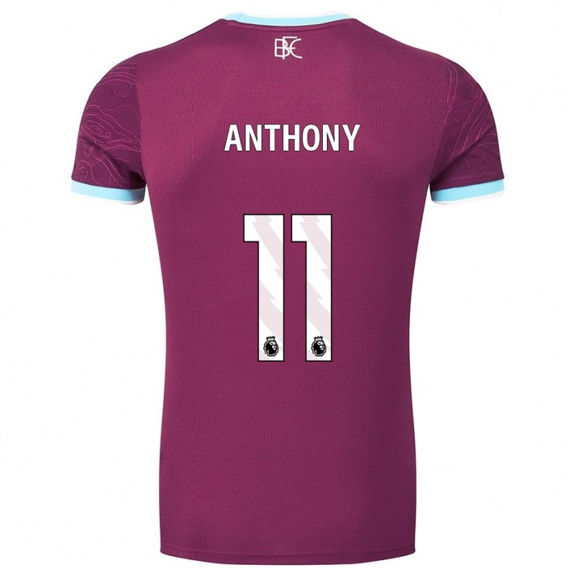 Danxen Mulher Camisola Jaidon Anthony #11 Borgonha Azul Celeste Principal 2025/26 Camisa