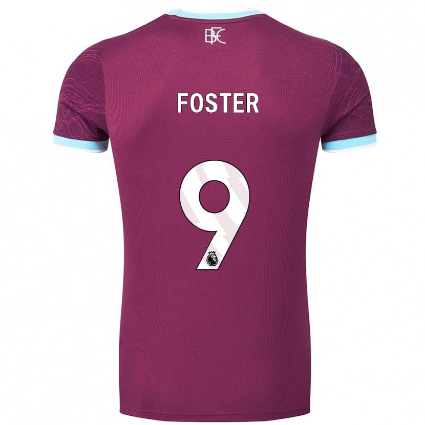 Danxen Mulher Camisola Lyle Foster #9 Borgonha Azul Celeste Principal 2025/26 Camisa