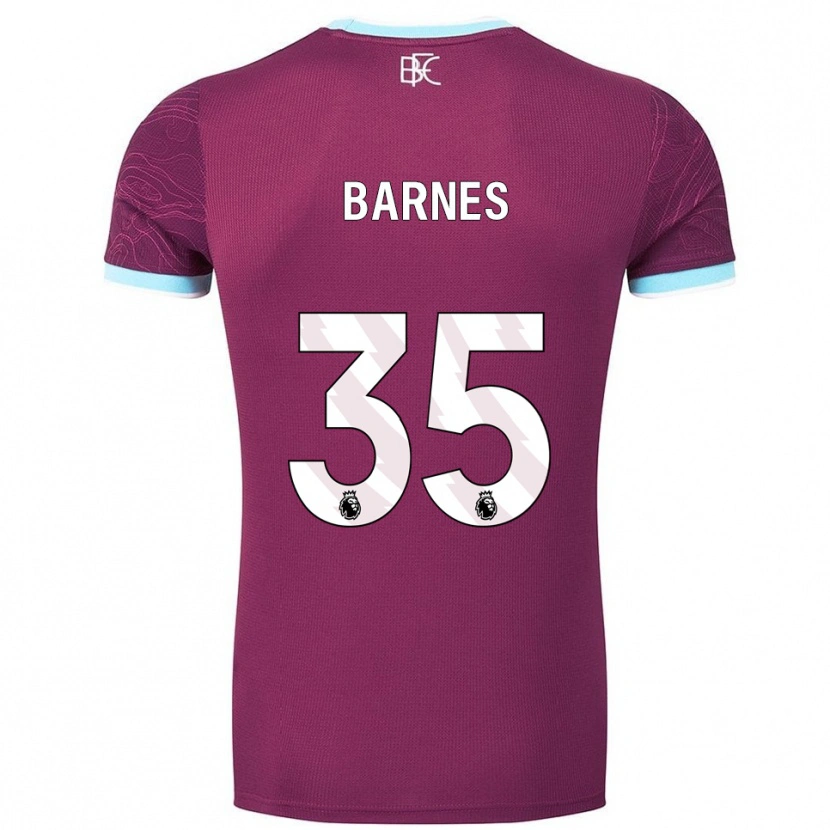 Danxen Mulher Camisola Ashley Barnes #35 Borgonha Azul Celeste Principal 2025/26 Camisa