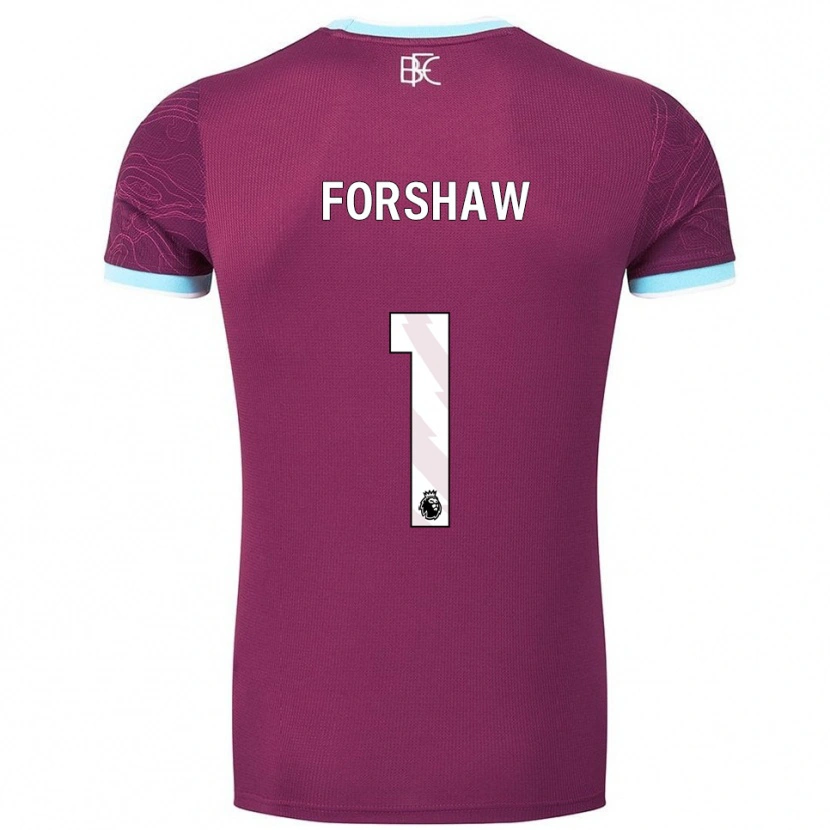 Danxen Mulher Camisola Lewis Forshaw #1 Borgonha Azul Celeste Principal 2025/26 Camisa