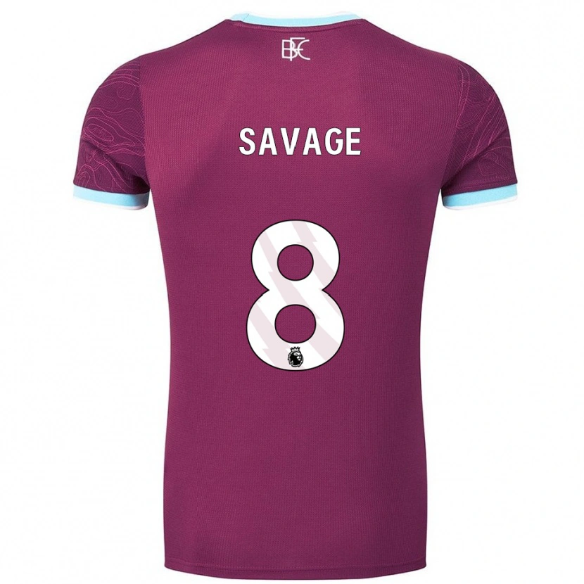 Danxen Mulher Camisola Troy Savage #8 Borgonha Azul Celeste Principal 2025/26 Camisa