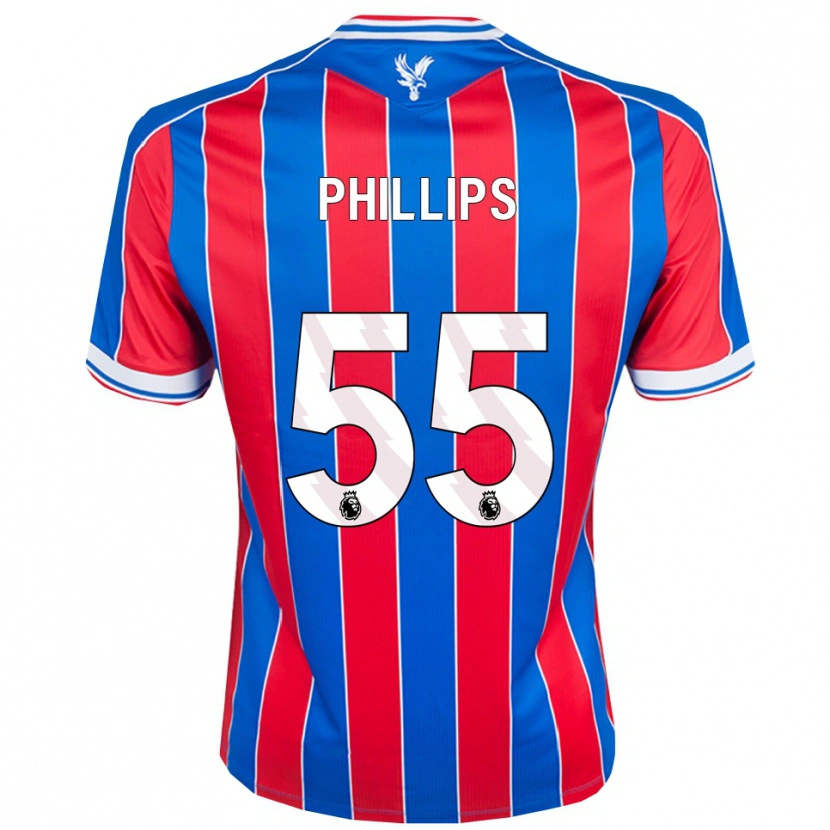 Danxen Mulher Camisola Killian Phillips #55 Azul Vermelho Branco Principal 2025/26 Camisa