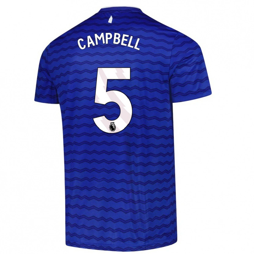 Danxen Mulher Camisola Elijah Campbell #5 Azul Marinho Principal 2025/26 Camisa