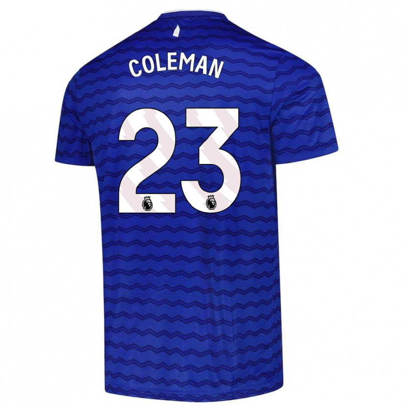 Danxen Mulher Camisola Séamus Coleman #23 Azul Marinho Principal 2025/26 Camisa