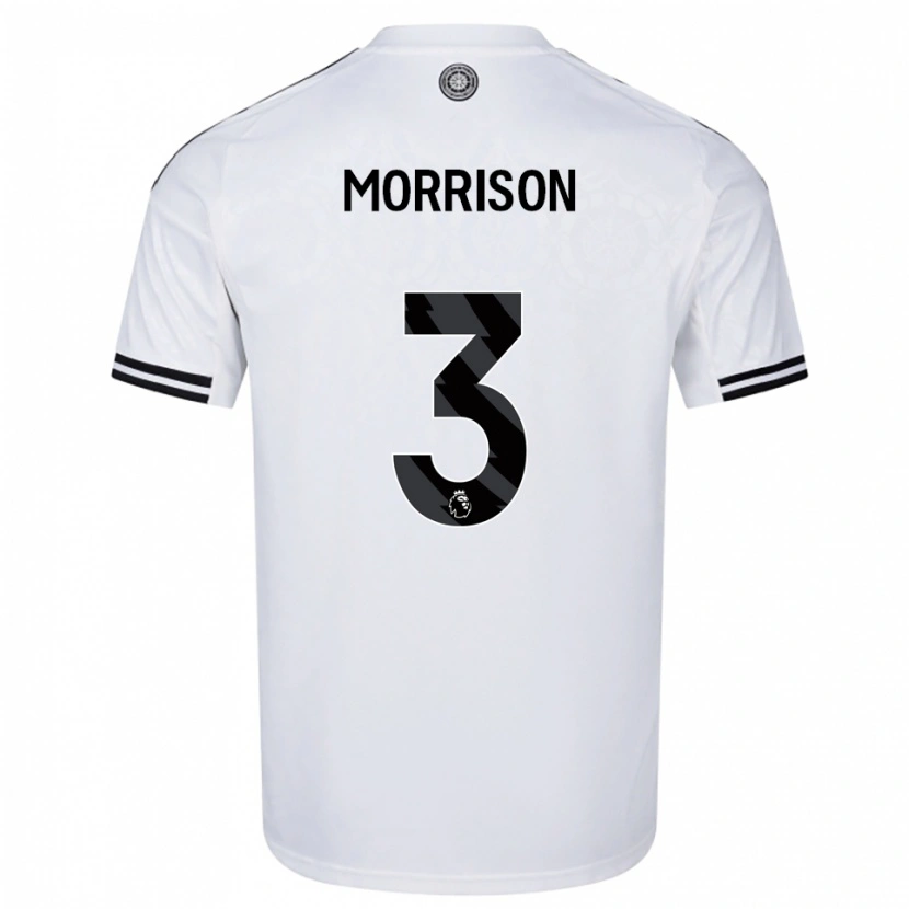 Danxen Mulher Camisola Kymarley Morrison #3 Branco Preto Principal 2025/26 Camisa