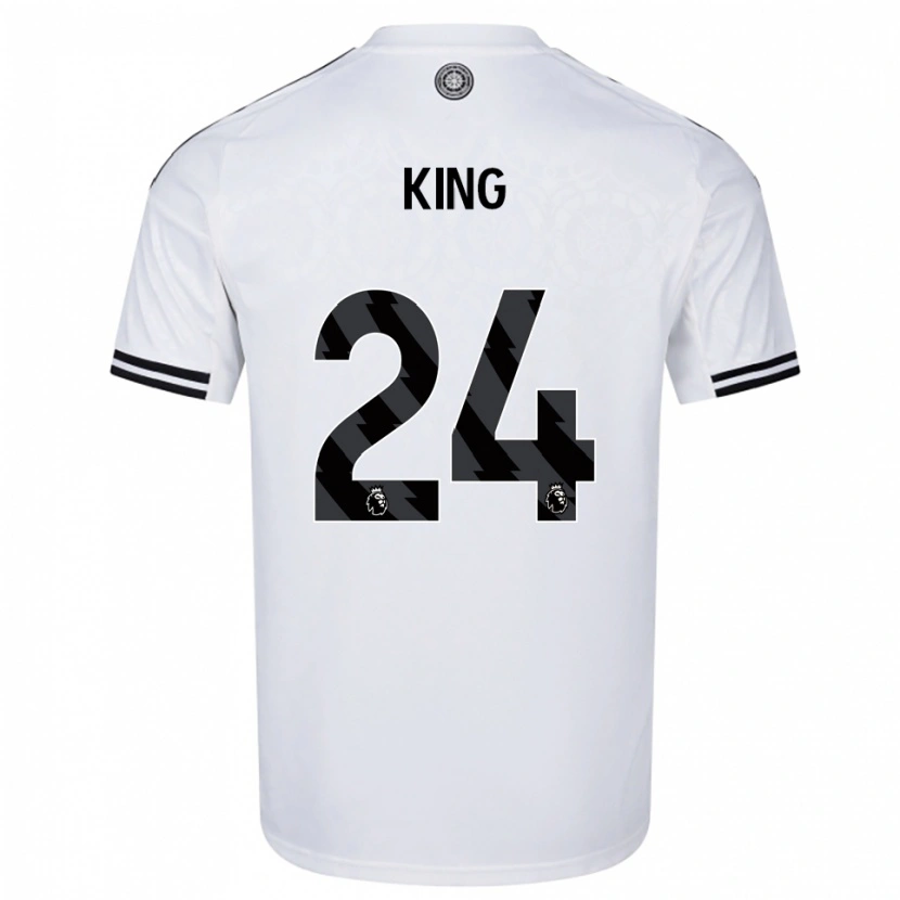 Danxen Mulher Camisola Josh King #24 Branco Preto Principal 2025/26 Camisa
