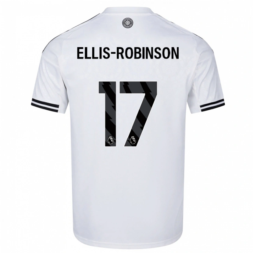 Danxen Mulher Camisola Eddie Ellis-Robinson #17 Branco Preto Principal 2025/26 Camisa