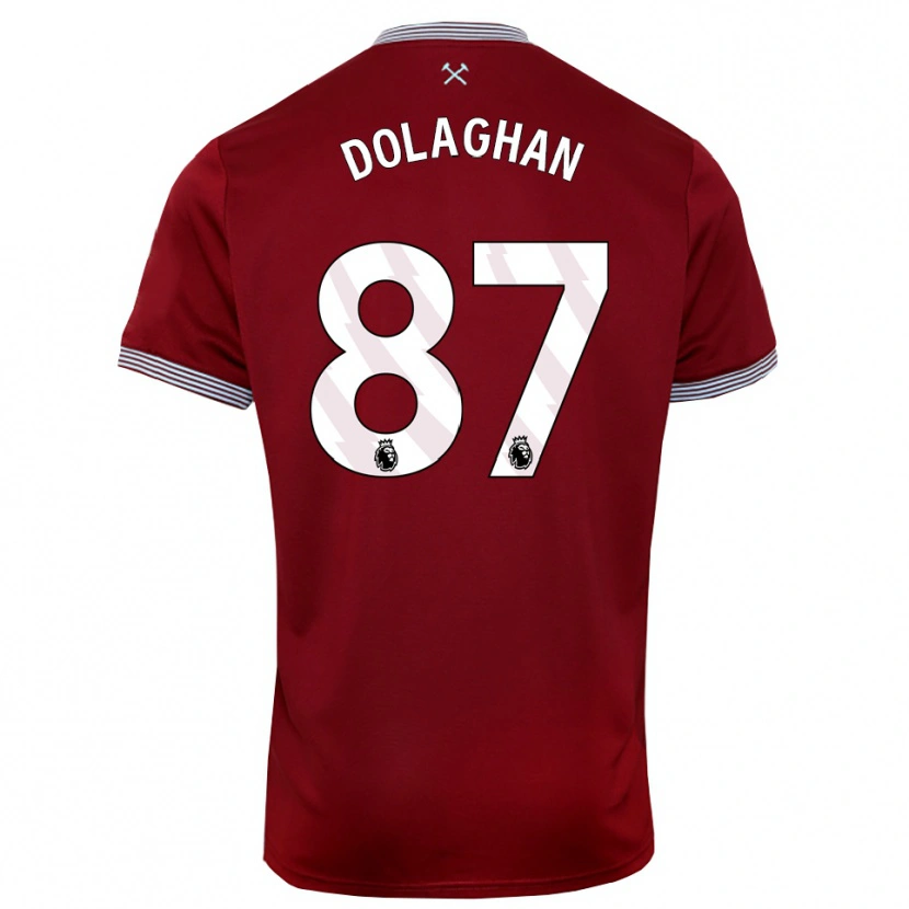 Danxen Mulher Camisola Brad Dolaghan #87 Borgonha Branco Principal 2025/26 Camisa
