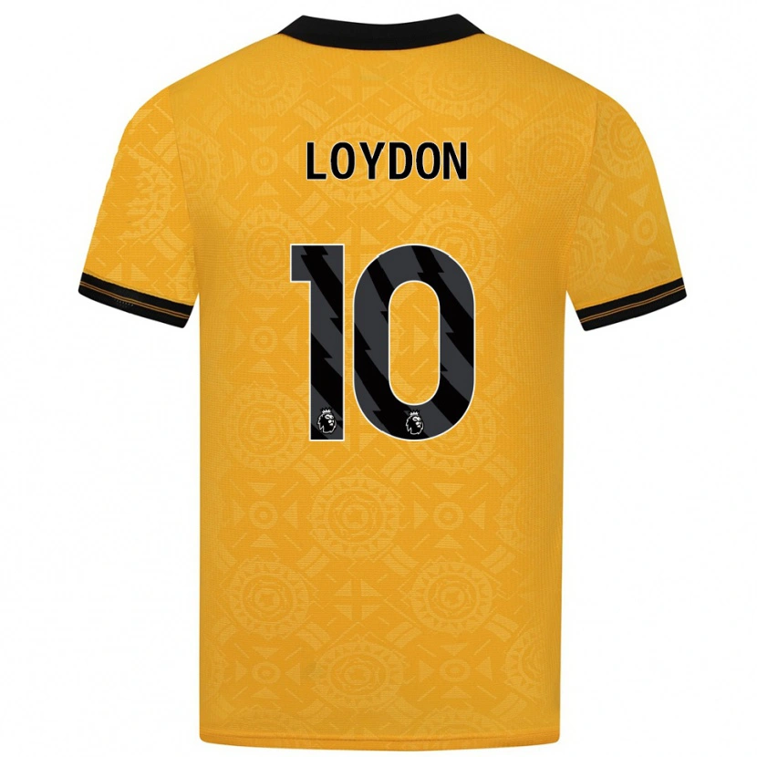 Danxen Mulher Camisola Abi Loydon #10 Amarelo Preto Principal 2025/26 Camisa