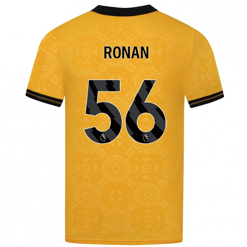 Danxen Mulher Camisola Connor Ronan #56 Amarelo Preto Principal 2025/26 Camisa