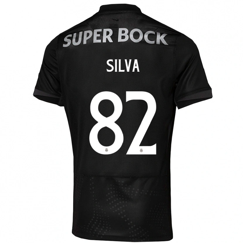 Danxen Mulher Camisola Gabriel Silva #82 Preto Branco Alternativa 2025/26 Camisa