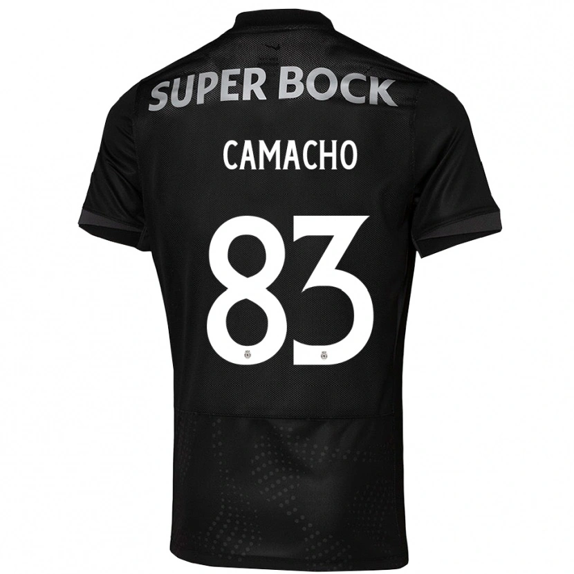Danxen Mulher Camisola Rafael Camacho #83 Preto Branco Alternativa 2025/26 Camisa
