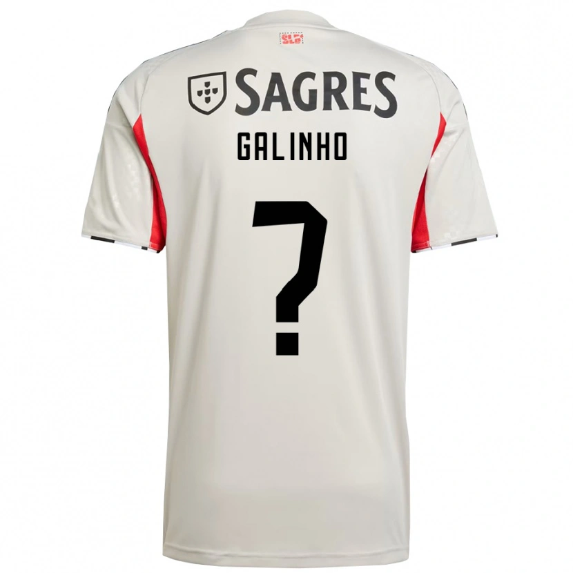 Danxen Mulher Camisola Miguel Galinho #0 Branco Sujo Vermelho Alternativa 2025/26 Camisa