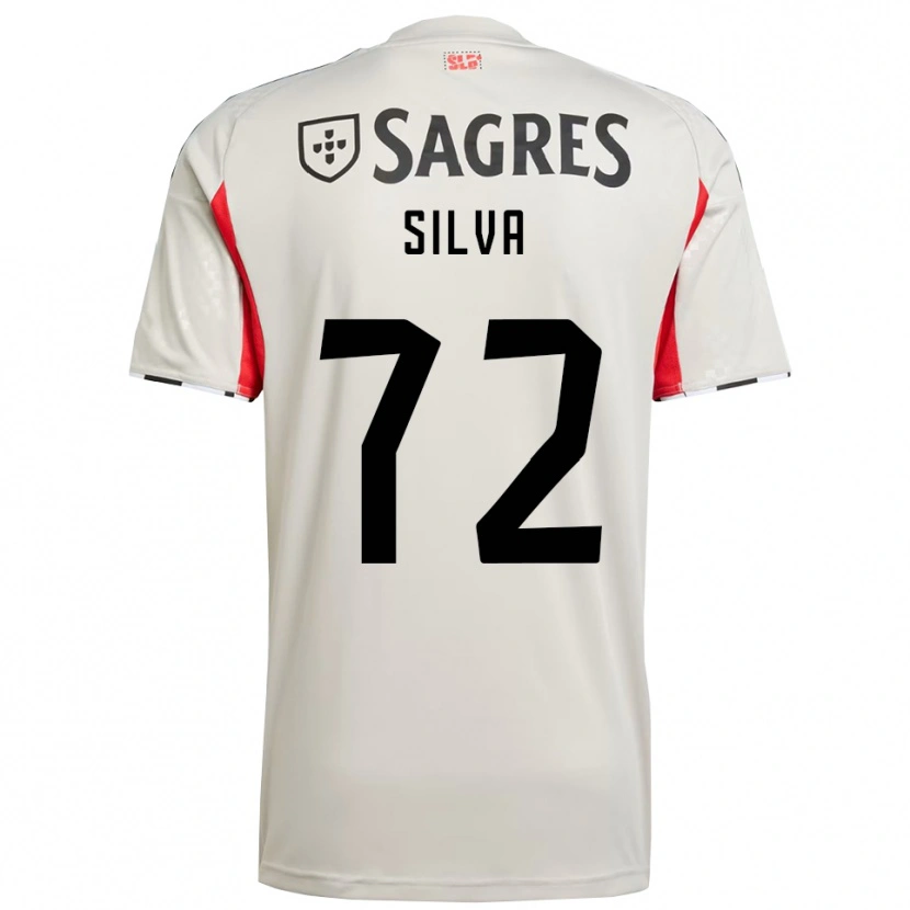Danxen Mulher Camisola Matilde Silva #72 Branco Sujo Vermelho Alternativa 2025/26 Camisa