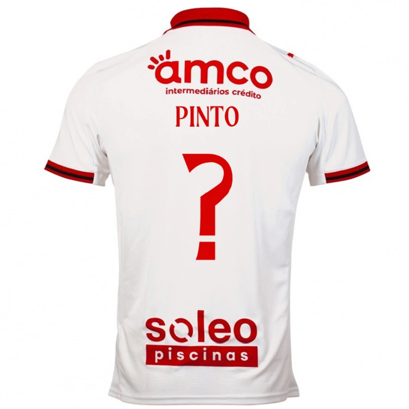 Danxen Mulher Camisola Luís Pinto #0 Branco Vermelho Alternativa 2025/26 Camisa