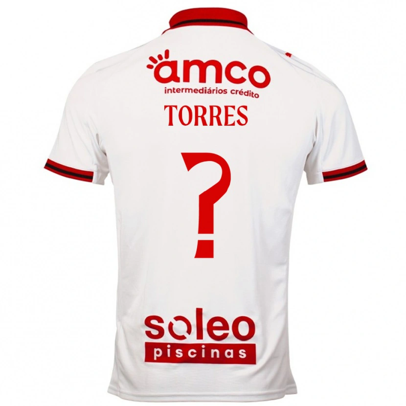 Danxen Mulher Camisola Marco Torres #0 Branco Vermelho Alternativa 2025/26 Camisa