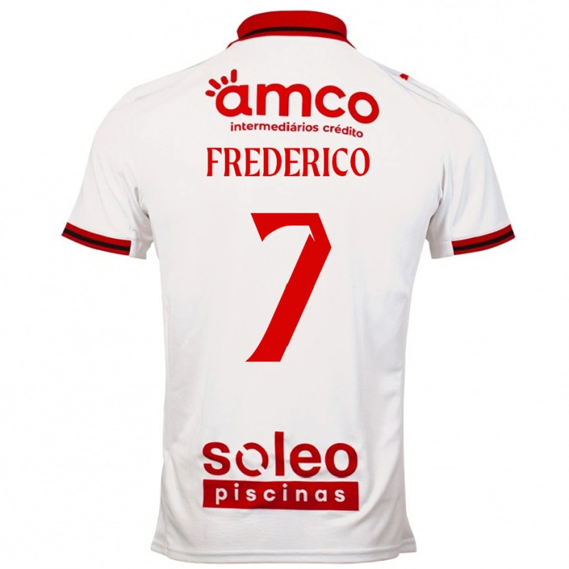 Danxen Mulher Camisola Fredy #7 Branco Vermelho Alternativa 2025/26 Camisa