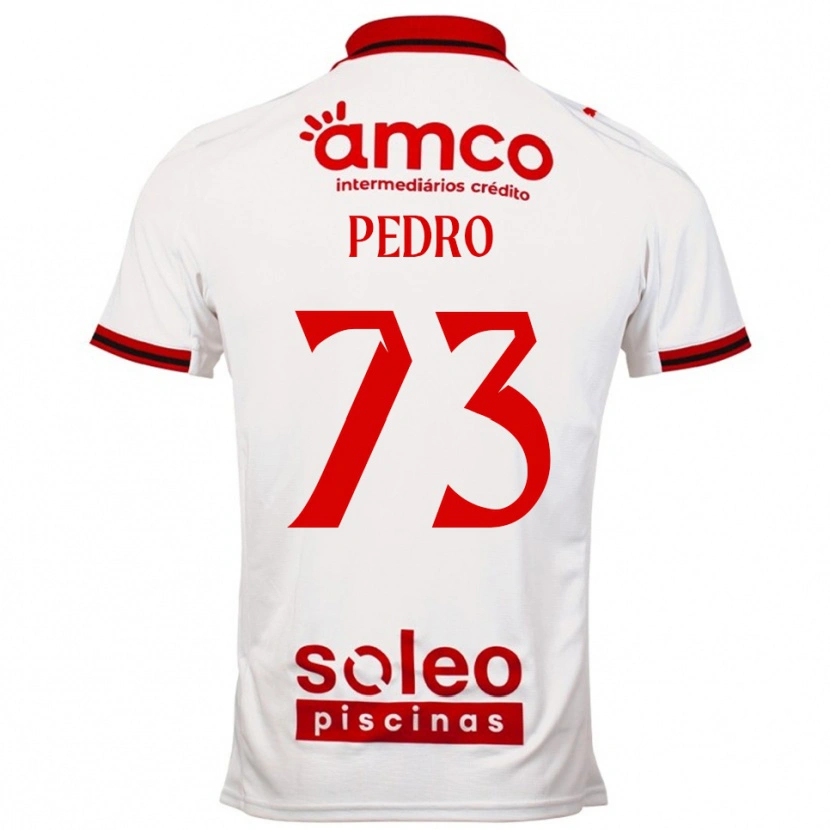 Danxen Mulher Camisola Zé Pedro #73 Branco Vermelho Alternativa 2025/26 Camisa