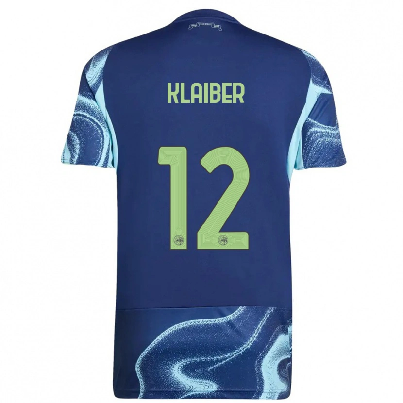 Danxen Mulher Camisola Sean Klaiber #12 Marinho Azul Celeste Alternativa 2025/26 Camisa