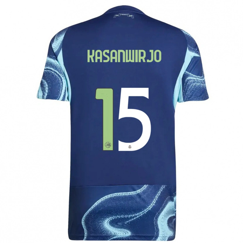Danxen Mulher Camisola Kennynho Kasanwirjo #15 Marinho Azul Celeste Alternativa 2025/26 Camisa