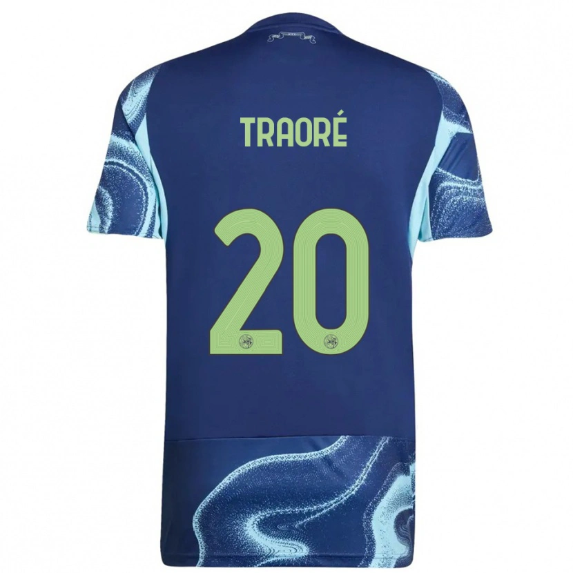 Danxen Mulher Camisola Bertrand Traoré #20 Marinho Azul Celeste Alternativa 2025/26 Camisa