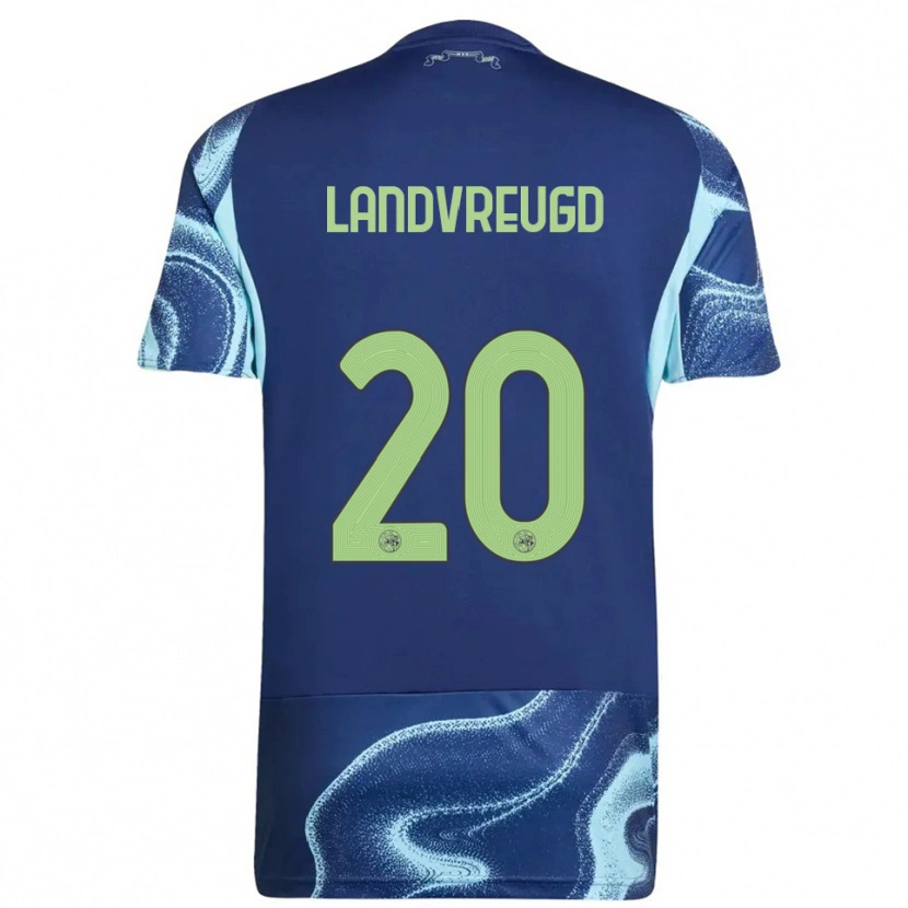 Danxen Mulher Camisola Nafairon Landvreugd #20 Marinho Azul Celeste Alternativa 2025/26 Camisa
