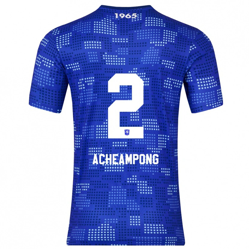 Danxen Mulher Camisola Sage Acheampong #2 Azul Azul Celeste Alternativa 2025/26 Camisa