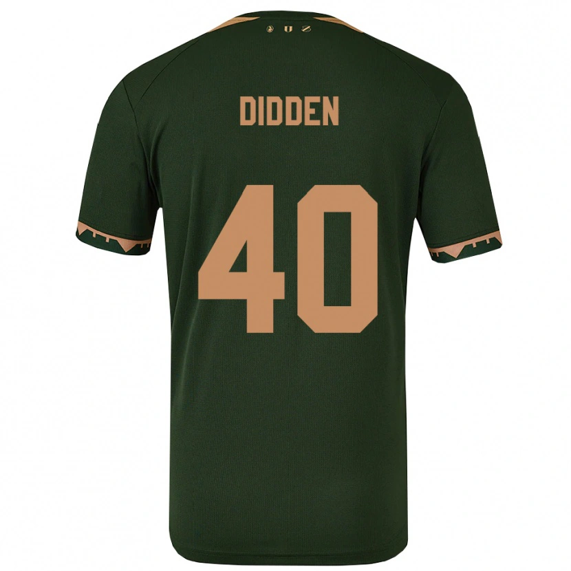 Danxen Mulher Camisola Matisse Didden #40 Verde Dourado Alternativa 2025/26 Camisa