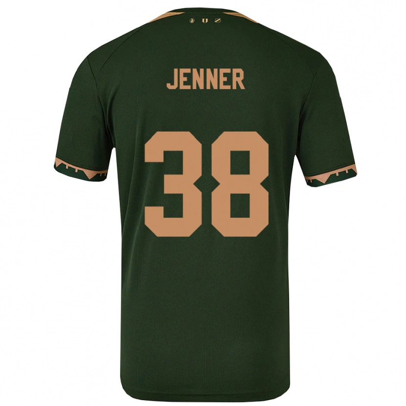 Danxen Mulher Camisola Ivar Jenner #38 Verde Dourado Alternativa 2025/26 Camisa