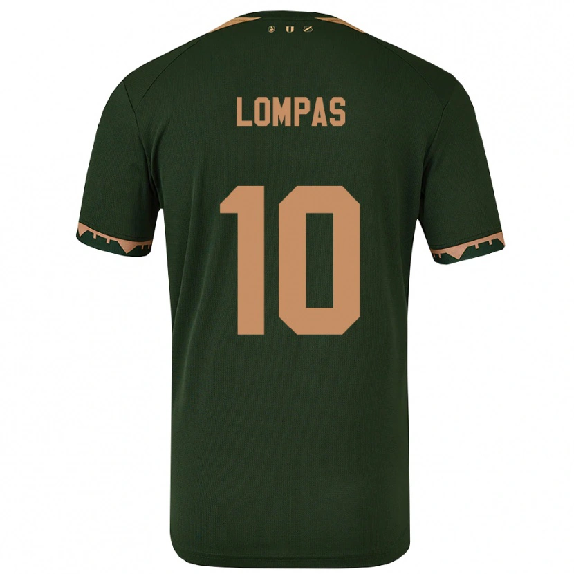 Danxen Mulher Camisola Maximos Lompas #10 Verde Dourado Alternativa 2025/26 Camisa