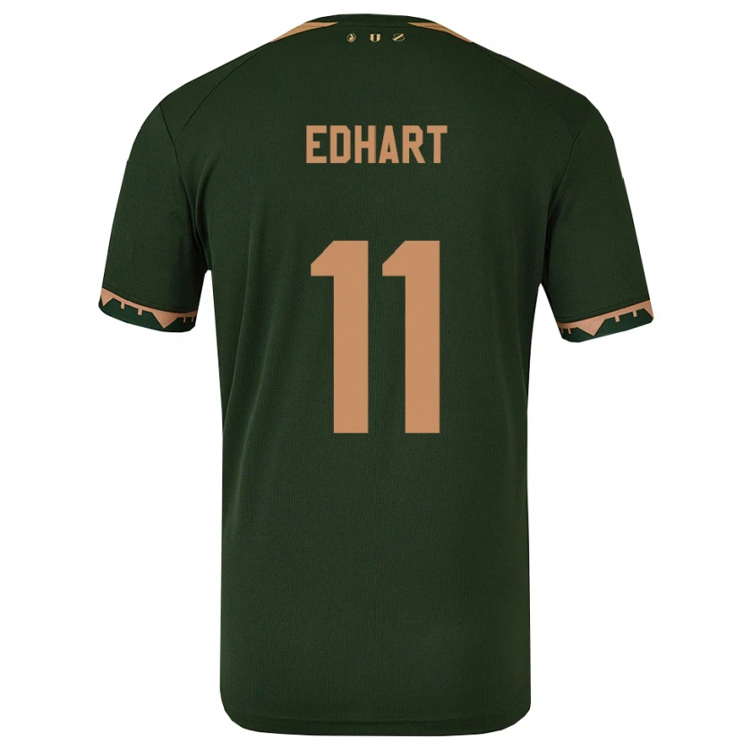 Danxen Mulher Camisola Lynden Edhart #11 Verde Dourado Alternativa 2025/26 Camisa