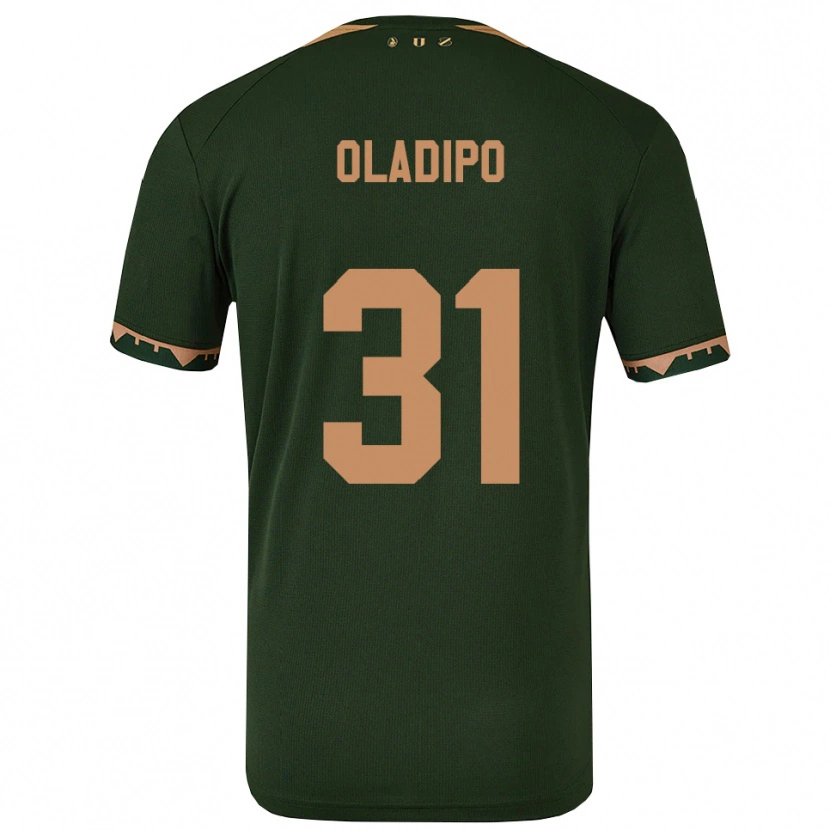 Danxen Mulher Camisola Laolu Oladipo #31 Verde Dourado Alternativa 2025/26 Camisa