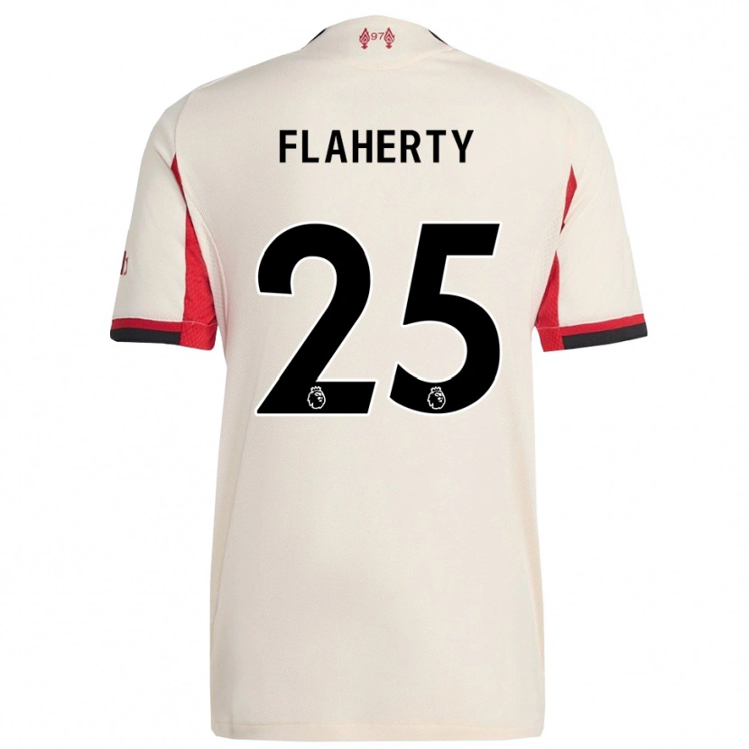 Danxen Mulher Camisola Gilly Flaherty #25 Branco Preto Alternativa 2025/26 Camisa