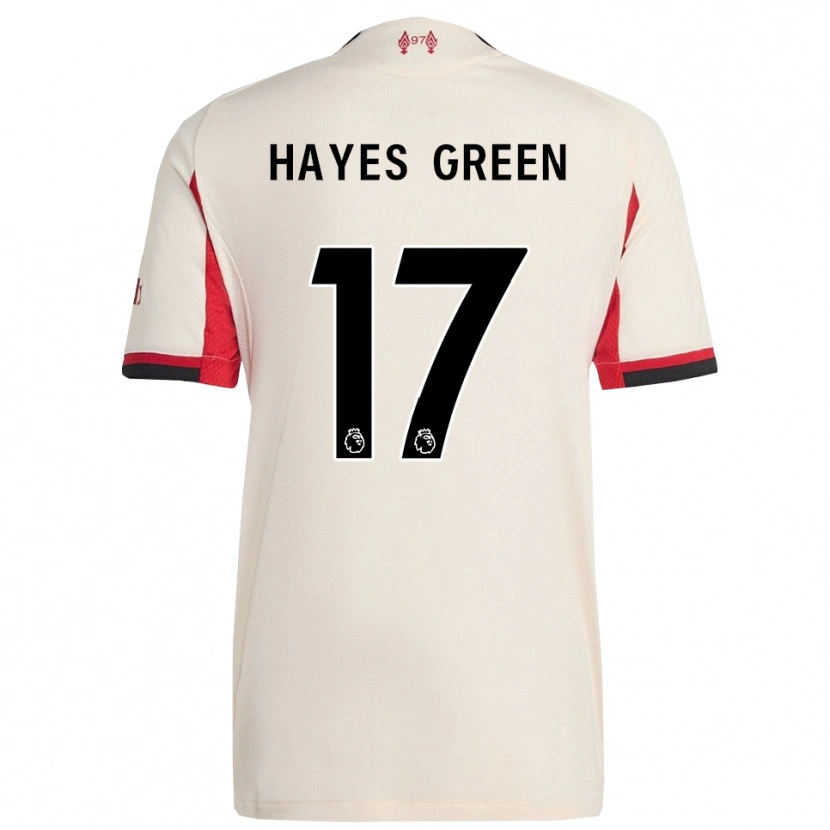 Danxen Mulher Camisola Charlie Hayes-Green #17 Branco Preto Alternativa 2025/26 Camisa