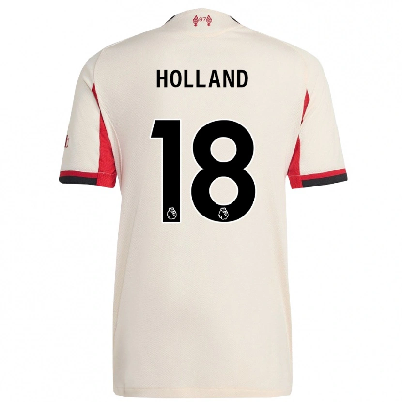 Danxen Mulher Camisola Ceri Holland #18 Branco Preto Alternativa 2025/26 Camisa
