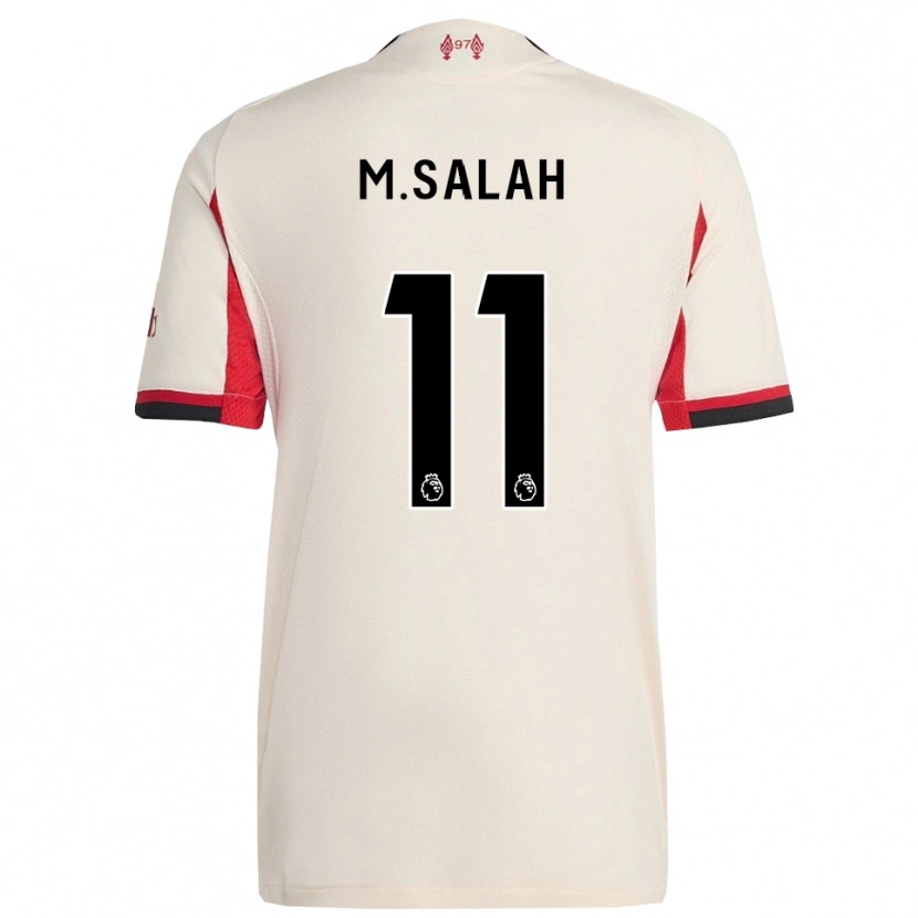 Danxen Mulher Camisola Mohamed Salah #11 Branco Preto Alternativa 2025/26 Camisa