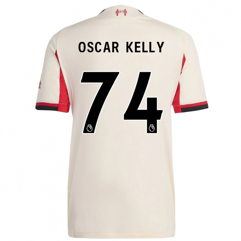 Danxen Mulher Camisola Oscar Kelly #74 Branco Preto Alternativa 2025/26 Camisa