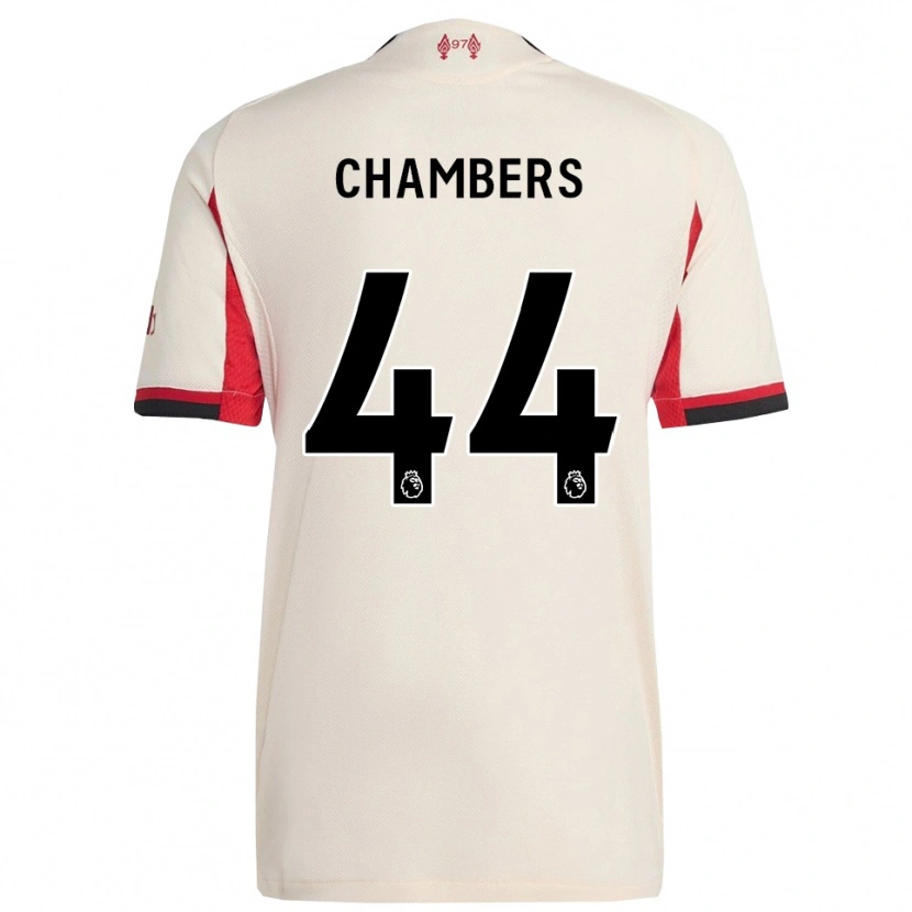 Danxen Mulher Camisola Luke Chambers #44 Branco Preto Alternativa 2025/26 Camisa