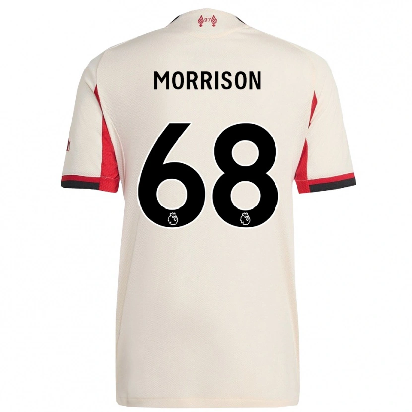 Danxen Mulher Camisola Kieran Morrison #68 Branco Preto Alternativa 2025/26 Camisa