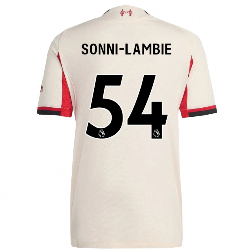 Danxen Mulher Camisola Joshua Sonni-Lambie #54 Branco Preto Alternativa 2025/26 Camisa