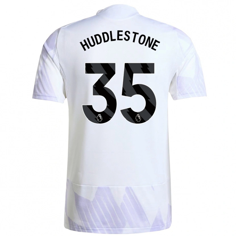 Danxen Mulher Camisola Tom Huddlestone #35 Branco Roxo Roxo Alternativa 2025/26 Camisa