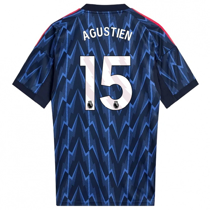 Danxen Mulher Camisola Demiane Agustien #15 Marinho Vermelho Alternativa 2025/26 Camisa