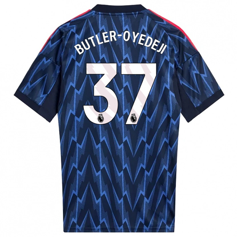 Danxen Mulher Camisola Nathan Butler-Oyedeji #37 Marinho Vermelho Alternativa 2025/26 Camisa