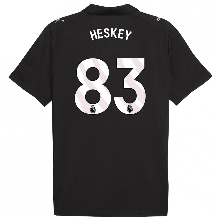 Danxen Mulher Camisola Reigan Heskey #83 Preto Branco Alternativa 2025/26 Camisa