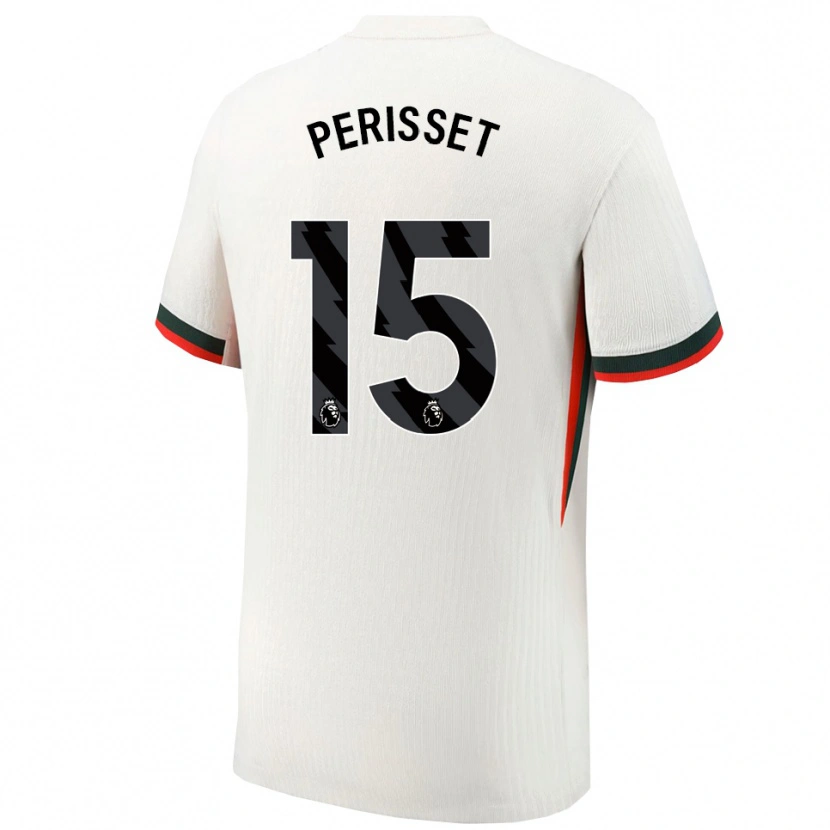 Danxen Mulher Camisola Eve Perisset #15 Branco Verde Alternativa 2025/26 Camisa
