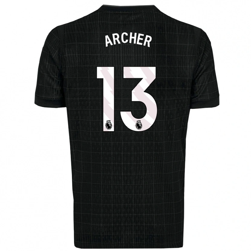Danxen Mulher Camisola Samual Archer #13 Preto Cinza Alternativa 2025/26 Camisa