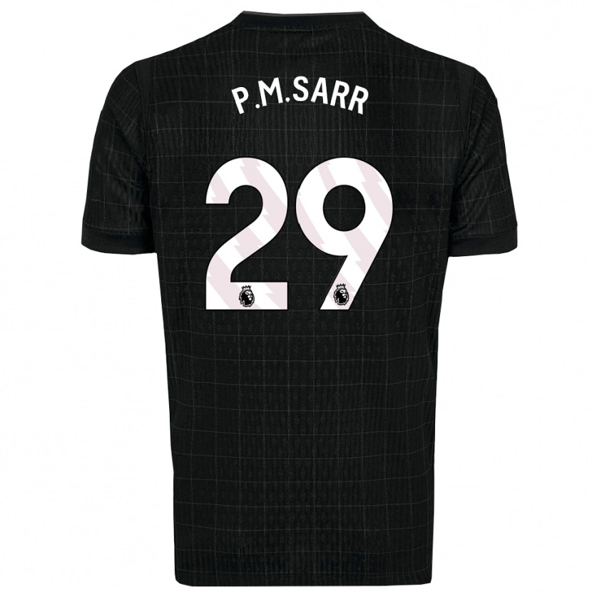 Danxen Mulher Camisola Pape Matar Sarr #29 Preto Cinza Alternativa 2025/26 Camisa