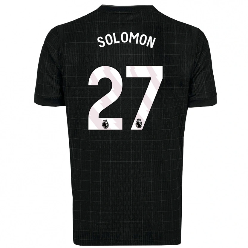 Danxen Mulher Camisola Manor Solomon #27 Preto Cinza Alternativa 2025/26 Camisa