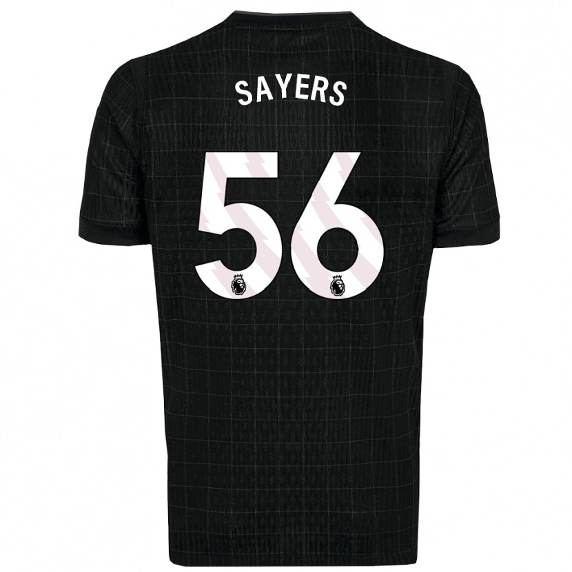 Danxen Mulher Camisola Charlie Sayers #56 Preto Cinza Alternativa 2025/26 Camisa