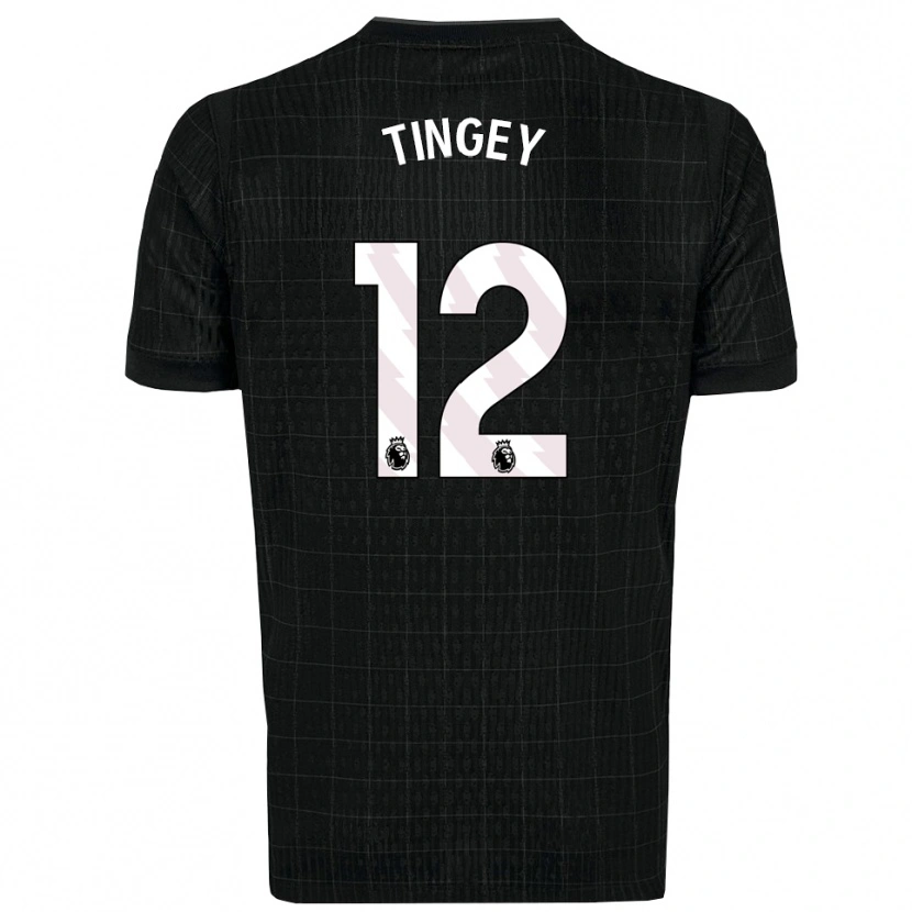 Danxen Mulher Camisola Tyler Tingey #12 Preto Cinza Alternativa 2025/26 Camisa